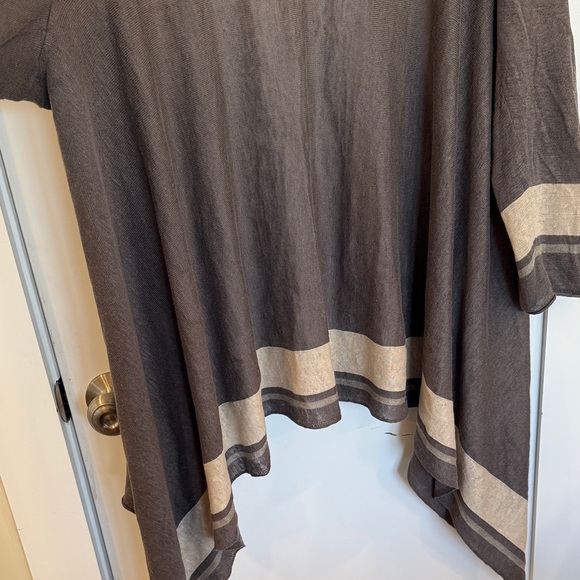 Garnet Hill Linen Drape Front Cardigan Sweater - Picture 7 of 8